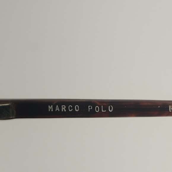 Rare Marco Polo Hand Made Italy Sunglasses Size 59-20 Demi Frame Only main image 11